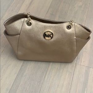 Authentic Michael Kors Jet zest Large Tote - Gold